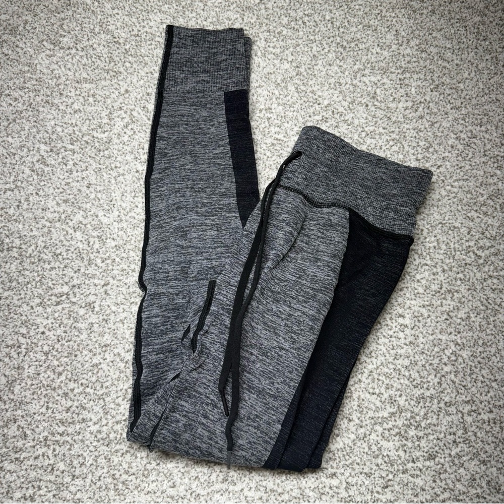 Victoria's‎ Secret PINK Gray High Waisted Seamless Ribbed Campus Joggers Size S